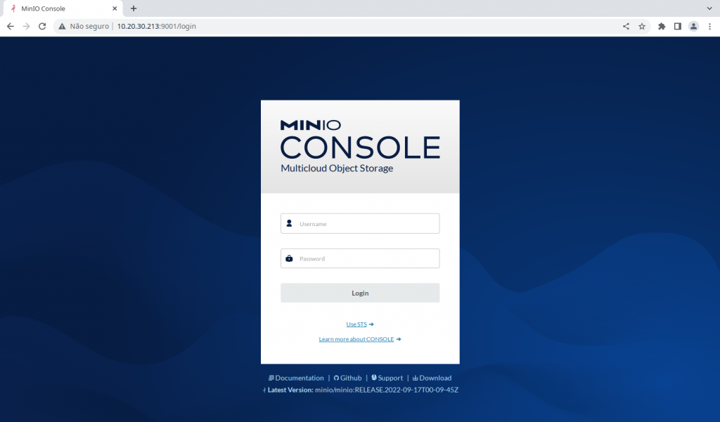 Instalação e Configuração do MinIO · RODRIGO LIRA
